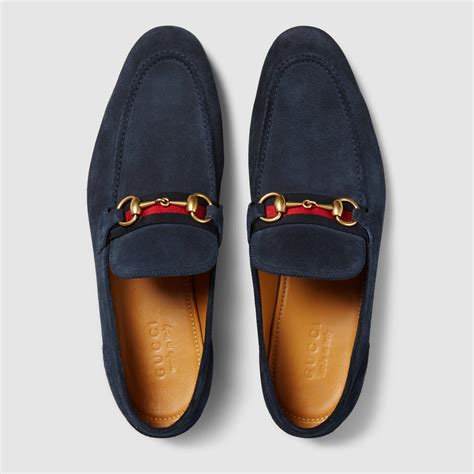 blue gucci loafers suede|gucci suede horsebit loafer.